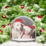 Photo Snow Globe | Double Sided Custom Christmas<br><div class="desc">Celebrate the season with this custom photo double sided Christmas snow globe. Personalise it easily in Zazzle’s online editor by uploading two of your favourite photos to create a one of a kind keepsake. This festive snow globe makes a thoughtful gift for family, friends, or loved ones and adds a...</div>
