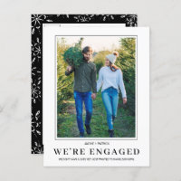PHOTO Snowflake Winter Engagement Announcement