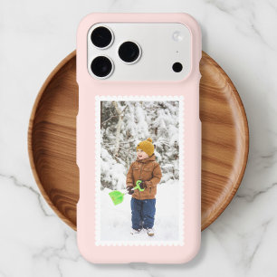 Photo Stamp Style Blush Pink