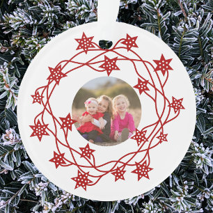 Photo Star Wreath Scandinavian Ornament