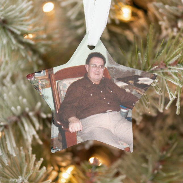 Photo Stars In The Sky Remembrance Acrylic Ornament (Tree)
