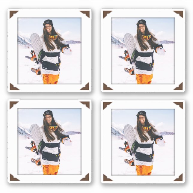 Photo Stickers Vinyl Framed Portrait Collage (Front)