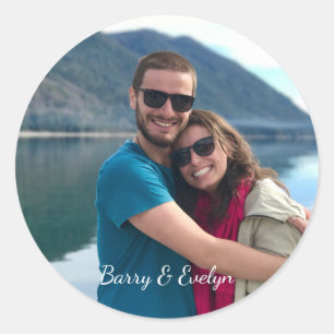 Photo Stickers with Text at Bottom