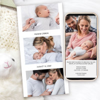 Photo Strip Collage 4 Photo Birth