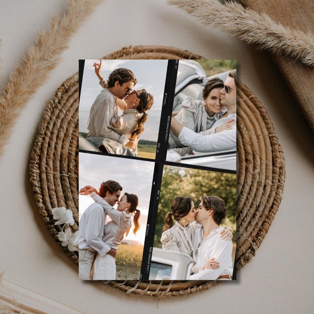 Photo Strip Modern Wedding Save the Date (Photo Strip Modern Wedding Save the Date)