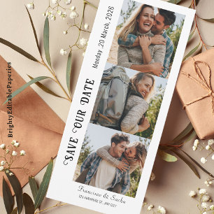 Photo Strip Save the Date Invitation
