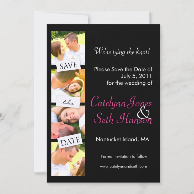 Photo Strip Save the Date! Save The Date (Front)