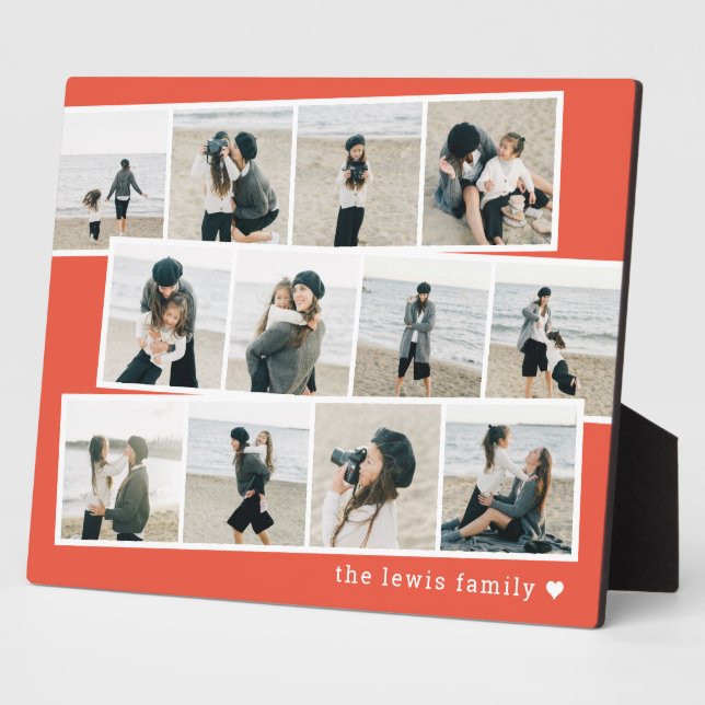 Photo Strips Custom Colour Desktop Plaque (Side)