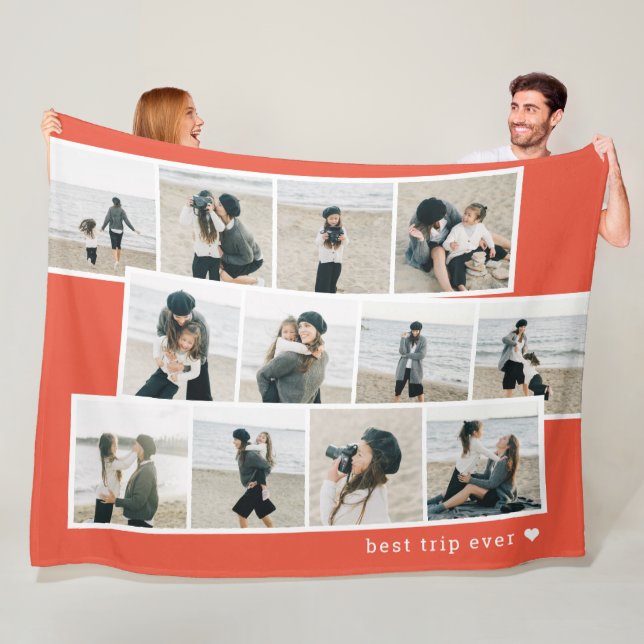 Photo Strips Custom Colour Personalised Blanket (In Situ)