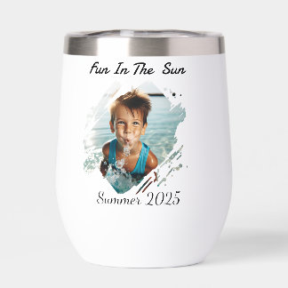  Photo Summer Fun PERSONALIZED Water Bottle
