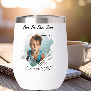 Photo Summer Fun PERSONALIZED Water Bottle