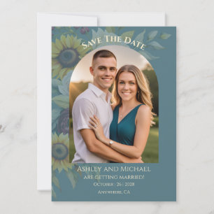 Photo Sunflower Country Elegance Save The Date