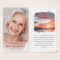 Photo Sunset Memorial Prayer Card
