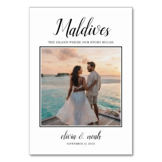 Photo Table Names | Travel Theme Table Numbers