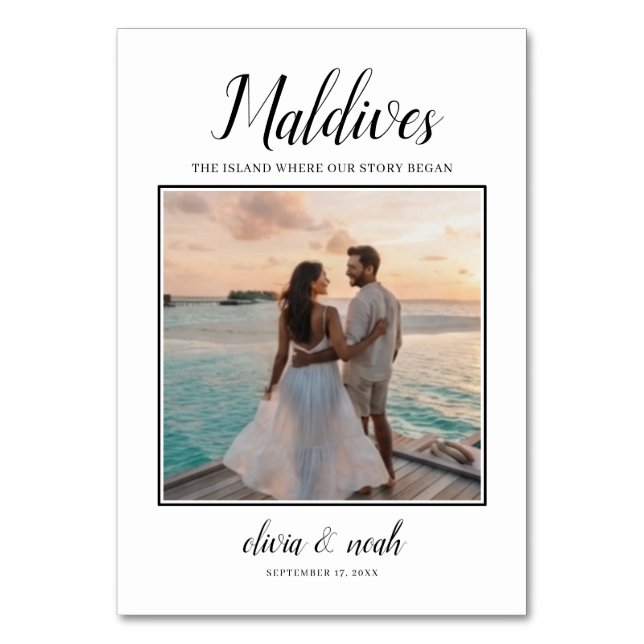 Photo Table Names | Travel Theme Table Numbers  (Front)