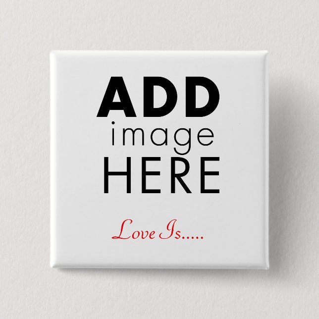 Photo Template 15 Cm Square Badge (Front)