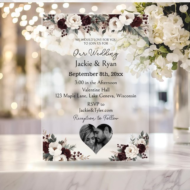 Photo Template Botanical Translucent Wedding  (Creator Uploaded)