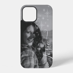 Photo Template Calligraphy Handlettering Stars iPhone 12 Case