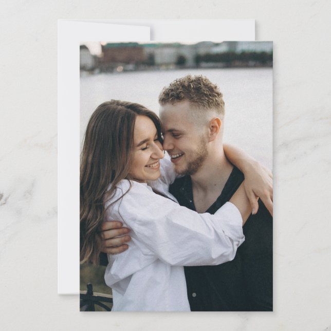 Photo Template For Vellum Wedding Invitation (Front)