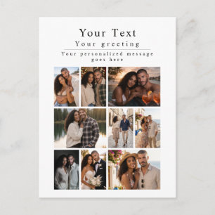 Photo Template Greetings Photo Personalised Postcard