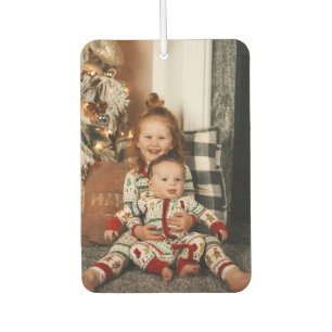 Photo Template Grizzly Bear Pink Car Air Freshener