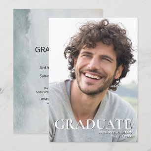 Photo Template Modern Graduation Paty Celebration