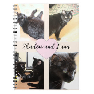 Photo Template Pet Friends With Custom Names Notebook