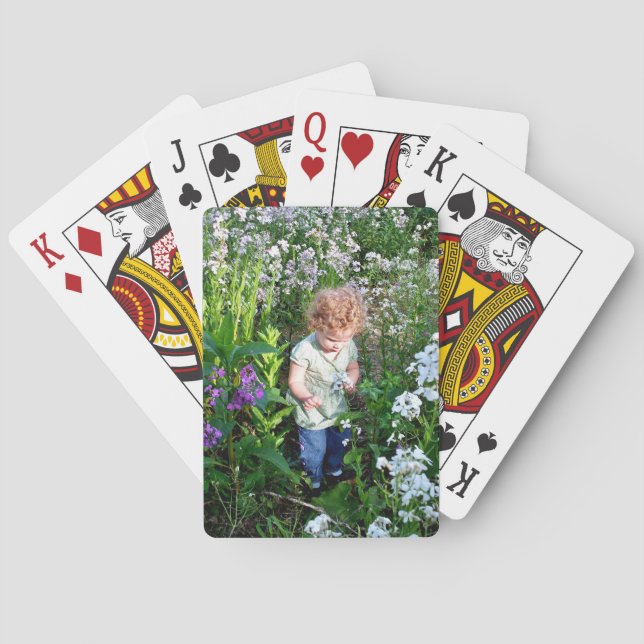 Photo Template Playing Cards Gift for Grandma (Back)