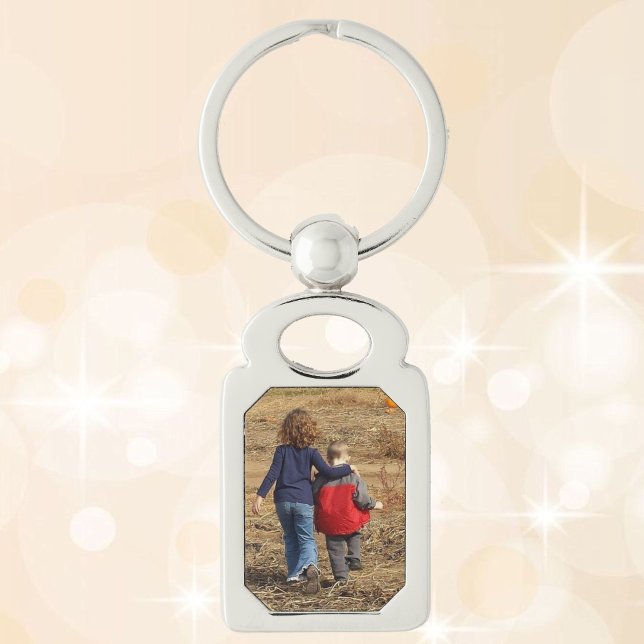 PHOTO TEMPLATE Silver Metal Keychain Grandma Gift (Creator Uploaded)