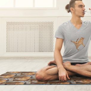 Photo Template Tiled Family Pet Cat Dog Yoga Mat