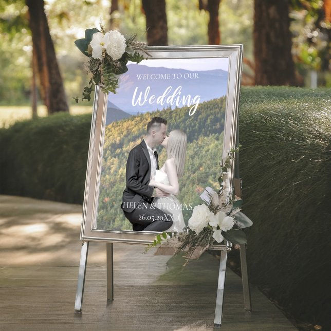 Photo Template Wedding Welcome Sign Poster (Creator Uploaded)