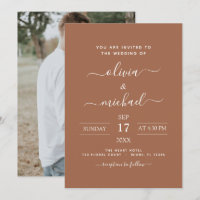 Photo Terra Cotta Boho Wedding Simple