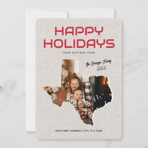 Photo Texas Moving Announcement Happy Holidays