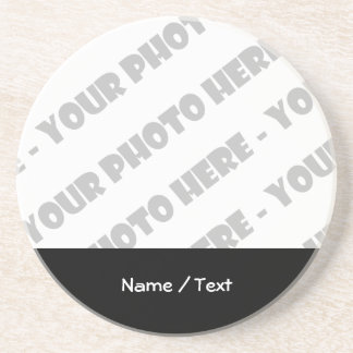 Photo & Text Beverage Coaster - Create Your Own