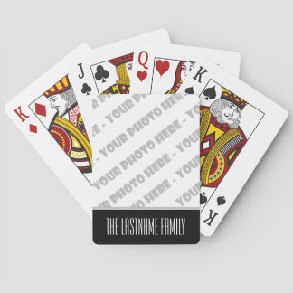 Photo & Text Personalised Playing Cards