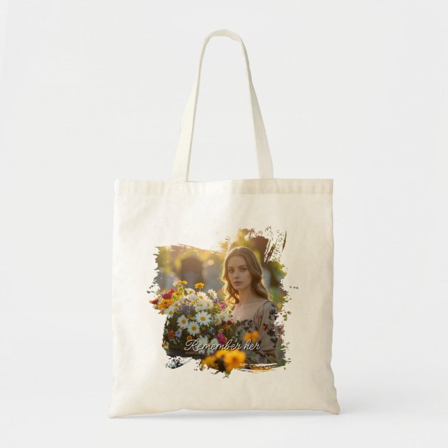 Photo Text  Tote Bag (Front)