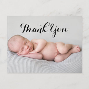 Photo Thank You Baby Birth Announcement Postcard