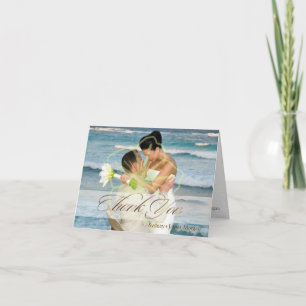 Photo Thank You, Fancy Script Cards