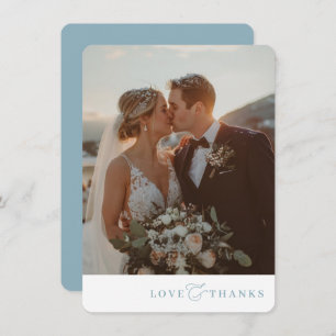 PHOTO THANK YOU modern elegant romantic ampersand 