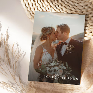 PHOTO THANK YOU modern overlay elegant ampersand