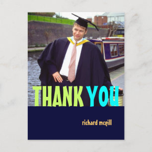 Photo Thank you postcards, DIY colours+fonts Postcard