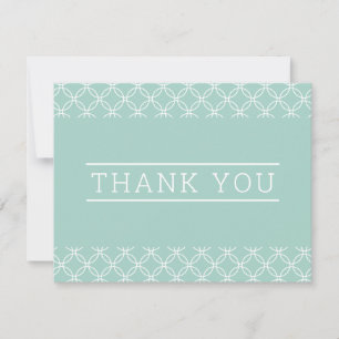 PHOTO THANK YOU simple modern type pastel mint