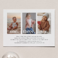 Photo Triple Joint Birthday Invitation
