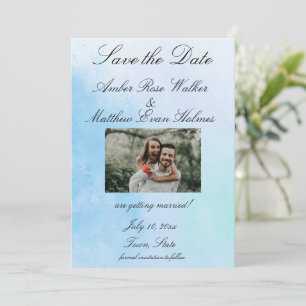 Photo "True Love Blue" Save The Date