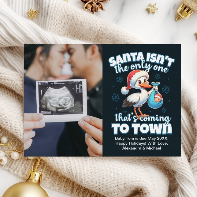 Photo Ultrasound Christmas Pregnancy Announcement (Creator Uploaded)
