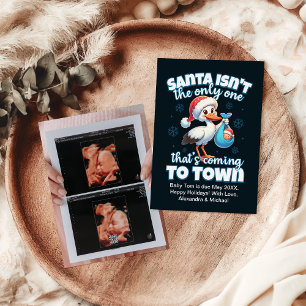 Photo Ultrasound Christmas Pregnancy Announcement