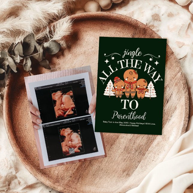 Photo Ultrasound Christmas Pregnancy Announcement (Creator Uploaded)