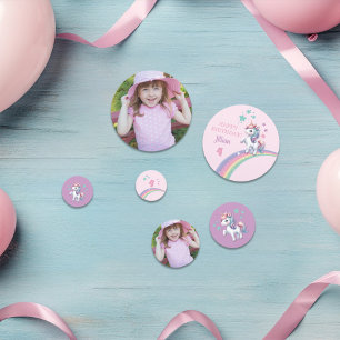 Photo Unicorn Magical Birthday Party  Confetti