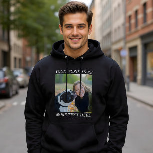 Photo Upload Hoodie with Custom Text