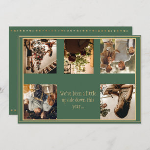 Photo Upside Down Christmas Xmas Holiday Cards